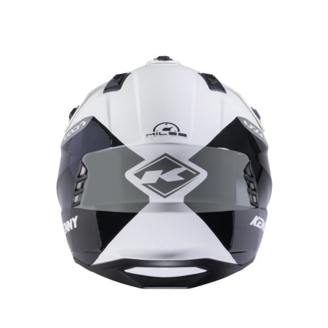 KENNY RACING KASK OTWARTY JET MODEL MILES GRAPHIC WHITE/GREY KOLOR BIAŁY/SZARY/CZARNY ROZMIAR M ( 57 - 58 CM ) KENNY RACING KASK OTWARTY JET MODEL MILES GRAPHIC WHITE/GREY KOLOR BIAŁY/SZARY/CZARNY ROZMIAR M ( 57 - 58 CM )
