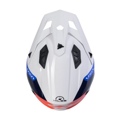 KENNY RACING KASK OTWARTY JET MODEL MILES GRAPHIC WHITE/ORANGE/BLUE KOLOR BIAŁY/NIEBIESKI/POMARAŃCZOWY ROZMIAR M ( 57 - 58 CM ) KENNY RACING KASK OTWARTY JET MODEL MILES GRAPHIC WHITE/ORANGE/BLUE KOLOR BIAŁY/NIEBIESKI/POMARAŃCZOWY ROZMIAR M ( 57 - 58 CM )