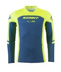 KENNY RACING KOSZULKA CROSS/ENDURO MODEL PERFORMANCE SOLID NEON YELLOW KOLOR NIEBIESKI/ŻÓŁTY FLUO ROZMIAR S