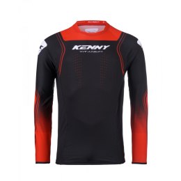 KENNY RACING KOSZULKA CROSS/ENDURO MODEL TITANIUM RED KOLOR CZARNY/CZERWONY ROZMIAR L
