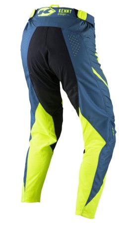 KENNY RACING SPODNIE CROSS/ENDURO MODEL PERFORMANCE SOLID NEON YELLOW KOLOR ŻÓŁTY FLUO/NIEBIESKI ROZMIAR 30