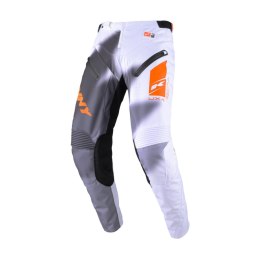 KENNY RACING WYPRZEDAŻ SPODNIE CROSS/ENDURO MODEL TITANIUM TONES WHITE KOLOR BIAŁY/SZARY/POMARAŃCZOWY ROZMIAR 36