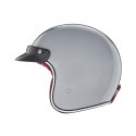 NOX PROMOCJA KASK OTWARTY JET N243 SOLID KOLOR SZARY POŁYSK ROZMIAR M