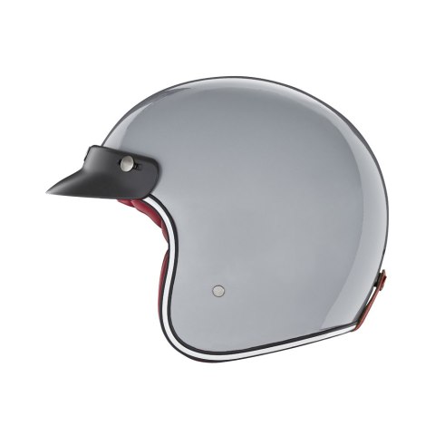 NOX PROMOCJA KASK OTWARTY JET N243 SOLID KOLOR SZARY POŁYSK ROZMIAR M