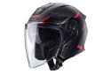 CABERG KASK OTWARTY JET OTWARTY FLYON II BOSS KOLOR CZARNY/SZARY/CZERWONY MAT ROZMIAR XL