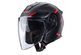 CABERG KASK OTWARTY JET OTWARTY FLYON II BOSS KOLOR CZARNY/SZARY/CZERWONY MAT ROZMIAR XL