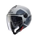 CABERG KASK OTWARTY JET Z BLENDĄ MODEL RIVIERA V4X ALPHA KOLOR PIASKOWY/SZARY MAT ROZMIAR L