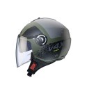 CABERG KASK OTWARTY JET Z BLENDĄ MODEL RIVIERA V4X ALPHA KOLOR ZIELONY/CZARNY/SZARY MAT ROZMIAR M