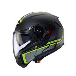 CABERG KASK SZCZĘKOWY FLIP-UP MODEL LEVO X ELITE KOLOR CZARNY MAT/SZARY/ZÓŁTY FLUO ROZMIAR XXL (PINLOCK W ZESTAWIE)