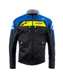KENNY RACING KURTKA ADVENTURE/ENDURO MODEL SOFTSHELL BLUE KOLOR CZARNY/NIEBIESKI/ŻÓŁTY ROZMIAR XXXL