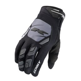 KENNY RACING RĘKAWICE CROSS/ENDURO MODEL SAFETY BLACK KOLOR CZARNY/SZARY ROZMIAR XS