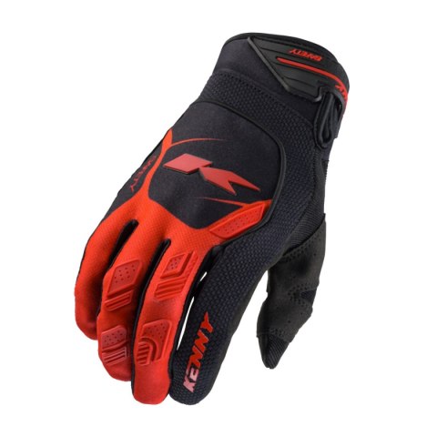 KENNY RACING RĘKAWICE CROSS/ENDURO MODEL SAFETY RED KOLOR CZARNY/CZERWONY ROZMIAR XS KENNY RACING RĘKAWICE CROSS/ENDURO MODEL SAFETY RED KOLOR CZARNY/CZERWONY ROZMIAR XS