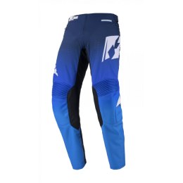 KENNY RACING SPODNIE CROSS/ENDURO MODEL PERFORMANCE GRADIENT BLUE KOLOR CZARNY/NIEBIESKI/BIAŁY ROZMIAR 38