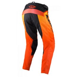 KENNY RACING SPODNIE CROSS/ENDURO MODEL TRACK FOCUS KID/JUNIOR NEON GREY/ORANGE KOLOR CZARNY/POMARAŃCZOWY ROZMIAR 20