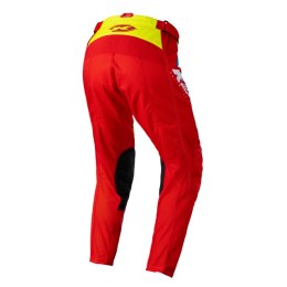 KENNY RACING SPODNIE CROSS/ENDURO MODEL TRACK FOCUS KID/JUNIOR NEON YELLOW/RED KOLOR CZERWONY/ŻÓŁTY/BIAŁY ROZMIAR 18