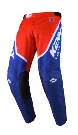 KENNY RACING SPODNIE CROSS/ENDURO MODEL TRACK FOCUS KID/JUNIOR PATRIOT KOLOR NIEBIESKI/CZERWONY/BIAŁY ROZMIAR 22