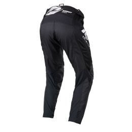 KENNY RACING SPODNIE CROSS/ENDURO MODEL TRACK FOCUS KID/JUNIOR RAW BLACK KOLOR CZARNY/BIAŁY ROZMIAR 18