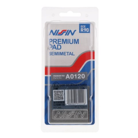 NISSIN KLOCKI HAMULCOWE KH63 / KH161 PREMIUM SEMI-METALLIC (SPIEK METALICZNY) (ECE R90) (MADE IN JAPAN) (2P-213NS) NISSIN KLOCKI HAMULCOWE KH63 / KH161 PREMIUM SEMI-METALLIC (SPIEK METALICZNY) (ECE R90) (MADE IN JAPAN) (2P-213NS)