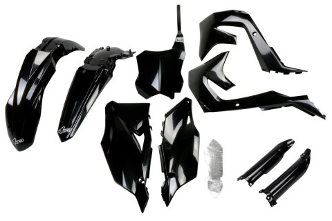 UFO 2024/11 KOMPLET PLASTIKÓW (FULL KIT) Z OSŁONAMI TELESKOPÓW (AMORTYZATORÓW) KAWASAKI KXF 250 '21-24, KXF 450 '19-23 KOLOR CZA UFO 2024/11 KOMPLET PLASTIKÓW (FULL KIT) Z OSŁONAMI TELESKOPÓW (AMORTYZATORÓW) KAWASAKI KXF 250 '21-24, KXF 450 '19-23 KOLOR CZA