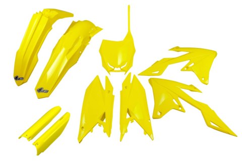 UFO 2024/11 KOMPLET PLASTIKÓW (FULL KIT) Z OSŁONAMI TELESKOPÓW (AMORTYZATORÓW) SUZUKI RMZ 250 '19-'25, RMZ 450 '18-'25 KOLOR ŻÓL UFO 2024/11 KOMPLET PLASTIKÓW (FULL KIT) Z OSŁONAMI TELESKOPÓW (AMORTYZATORÓW) SUZUKI RMZ 250 '19-'25, RMZ 450 '18-'25 KOLOR ŻÓL