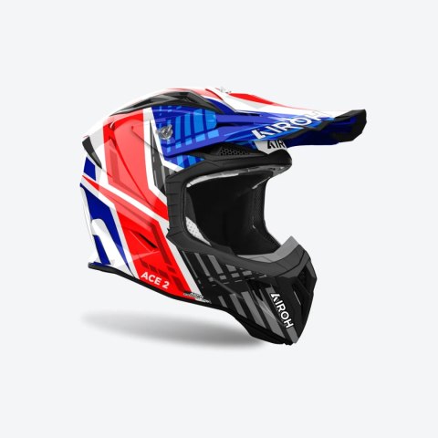 AIROH KASK CROSS / ENDURO / ATV / QUAD AVIATOR ACE 2 PROUD KOLOR BIAŁY/NIEBIESKI/CZERWONY ROZMIAR M AIROH KASK CROSS / ENDURO / ATV / QUAD AVIATOR ACE 2 PROUD KOLOR BIAŁY/NIEBIESKI/CZERWONY ROZMIAR M
