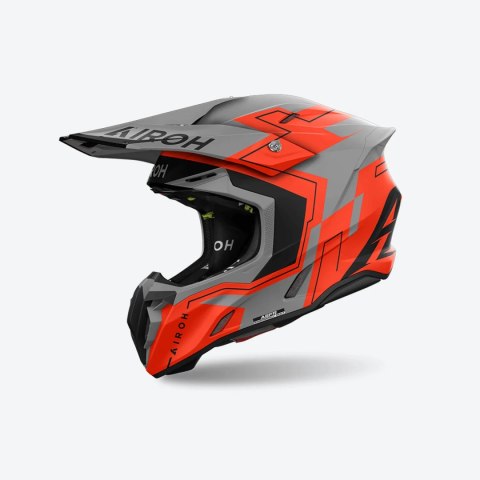 AIROH KASK CROSS / ENDURO / ATV / QUAD TWIST 3 DIZZY KOLOR SZARY/POMARAŃCZOWY FLUO ROZMIAR L AIROH KASK CROSS / ENDURO / ATV / QUAD TWIST 3 DIZZY KOLOR SZARY/POMARAŃCZOWY FLUO ROZMIAR L