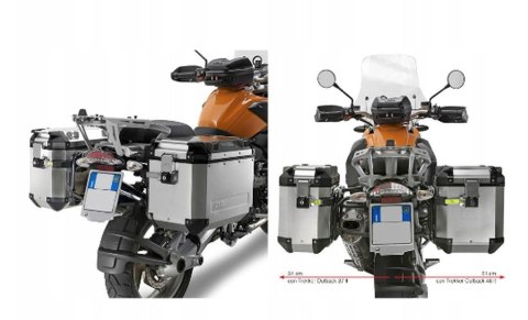 KAPPA STELAŻ KUFRÓW BOCZNYCH MONOKEY CAM SIDE BMW R 1200 GS (04-12), R 1200 GS Adventure (06-13) - POD KUFRY KFR K'FORCE ORAZ KV KAPPA STELAŻ KUFRÓW BOCZNYCH MONOKEY CAM SIDE BMW R 1200 GS (04-12), R 1200 GS Adventure (06-13) - POD KUFRY KFR K'FORCE ORAZ KV