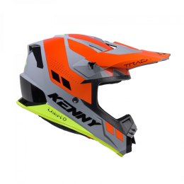 KENNY RACING KASK CROSS/ENDURO MODEL TRACK GRAPHIC GREY/ORANGE KOLOR SZARY/POMARAŃCZOWY/ŻÓŁTY ROZMIAR XL ( 61 - 62 CM )