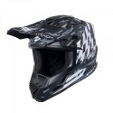 KENNY RACING KASK CROSS/ENDURO MODEL TRACK KID/JUNIOR GRAPHIC DIRT MATT KOLOR CZARNY/SZARY/BIAŁY ROZMIAR L ( 51 - 52 CM )