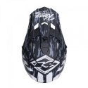 KENNY RACING KASK CROSS/ENDURO MODEL TRACK KID/JUNIOR GRAPHIC DIRT MATT KOLOR CZARNY/SZARY/BIAŁY ROZMIAR L ( 51 - 52 CM )