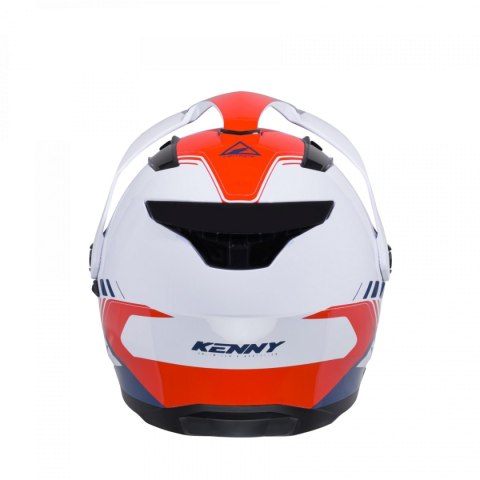 KENNY RACING KASK DUAL ADVENTURE MODEL EXTREME GRAPHIC PATRIOT KOLOR BIAŁY/NIEBIESKI/CZERWONY ROZMIAR XL ( 61 - 62 CM )