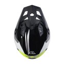 KENNY RACING KASK OTWARTY JET MODEL MILES GRAPHIC BLACK/NEON YELLOW KOLOR BIAŁY/SZARY/CZARNY/ŻÓŁTY FLUO ROZMIAR XL ( 61 - 62 CM 