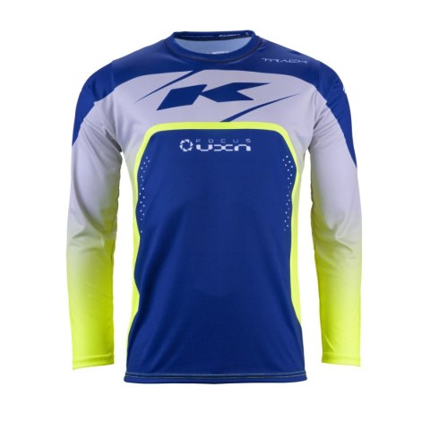 KENNY RACING KOSZULKA CROSS/ENDURO MODEL TRACK FOCUS NAVY KOLOR NIEBIESKI/SZARY/ŻÓŁTY ROZMIAR XXL KENNY RACING KOSZULKA CROSS/ENDURO MODEL TRACK FOCUS NAVY KOLOR NIEBIESKI/SZARY/ŻÓŁTY ROZMIAR XXL
