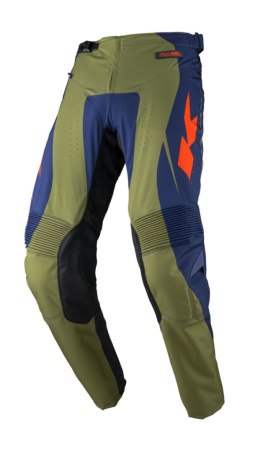 KENNY RACING SPODNIE CROSS/ENDURO MODEL PERFORMANCE SOLID KAKI KOLOR ZIELONY/NIEBIESKI ROZMIAR 30