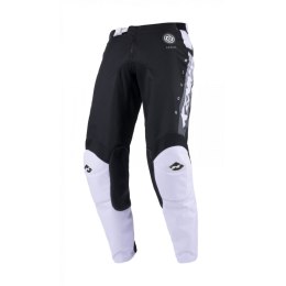 KENNY RACING SPODNIE CROSS/ENDURO MODEL TRACK FOCUS BLACK/WHITE KOLOR CZARNY/BIAŁY/SZARY ROZMIAR 38