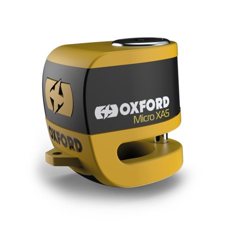 OXFORD BLOKADA TARCZY HAMULCOWEJ ALARMEM ALPHA XA5 KOLOR ŻÓŁTY FLUO (PIN 5.5MM) OXFORD BLOKADA TARCZY HAMULCOWEJ ALARMEM ALPHA XA5 KOLOR ŻÓŁTY FLUO (PIN 5.5MM)