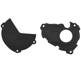 POLISPORT ZESTAW OSŁONA POKRYWY (DEKLA) ALTERNATORA ORAZ OSŁONA POKRYWY SPRZĘGŁA I OSŁONY POMPY WODY YAMAHA YZ 250F '19-'25 (847