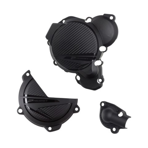 POLISPORT ZESTAW OSŁONA POKRYWY (DEKLA) ALTERNATORA ORAZ OSŁONA POKRYWY SPRZĘGŁA POMPY WODY KTM EXC/XC-W 250/300 '24 KOLOR CZARN POLISPORT ZESTAW OSŁONA POKRYWY (DEKLA) ALTERNATORA ORAZ OSŁONA POKRYWY SPRZĘGŁA POMPY WODY KTM EXC/XC-W 250/300 '24 KOLOR CZARN