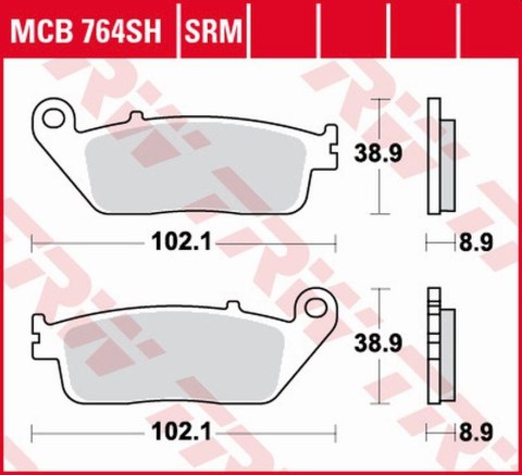 TRW ZF KLOCKI HAMULCOWE KH142 SINTER HONDA FJS 400 SILVERWING '06-'16, FJS 600 SILVERWING '01-'16, YAMAHA XC 125 MAJESTY '14-'15 TRW ZF KLOCKI HAMULCOWE KH142 SINTER HONDA FJS 400 SILVERWING '06-'16, FJS 600 SILVERWING '01-'16, YAMAHA XC 125 MAJESTY '14-'15