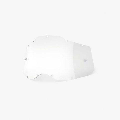 100 PROCENT RC2/AC2/ST2 REPLACEMENT LENS - CLEAR - SZYBA/SZYBKA DO GOGLI POJEDYNCZA RACECRAFT 2/ ACCURI 2/ STRATA 2 KOLOR PRZEŹR