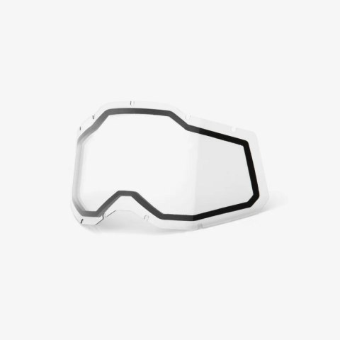 100 PROCENT RC2/AC2/ST2 REPLACEMENT LENS - CLEAR - SZYBA/SZYBKA PODWÓJNA DO GOGLI RACECRAFT 2/ ACCURI 2/ STRATA 2 KOLOR PRZEŹROC 100 PROCENT RC2/AC2/ST2 REPLACEMENT LENS - CLEAR - SZYBA/SZYBKA PODWÓJNA DO GOGLI RACECRAFT 2/ ACCURI 2/ STRATA 2 KOLOR PRZEŹROC