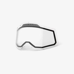 100 PROCENT RC2/AC2/ST2 REPLACEMENT LENS - VENTED DUAL PANE CLEAR - SZYBA/SZYBKA/SZYBKA DO GOGLI RACECRAFT 2 / ACCURI 2 / STRATA