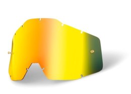 100 PROCENT WYPRZEDAŻ SZYBA/SZYBKA DO GOGLI JUNIOR ACCURI 1 / STRATA 1 YOUTH GOLD MIRROR KOLOR ZŁOTE LUSTRO Z ANTI FOG STARY KOD