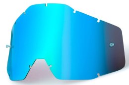 100 PROCENT WYPRZEDAŻ SZYBA/SZYBKA POJEDYNCZA DO GOGLI RACECRAFT 1 / ACCURI 1 / STRATA 1 BLUE MIRROR KOLOR NIEBIESKIE LUSTRO Z A