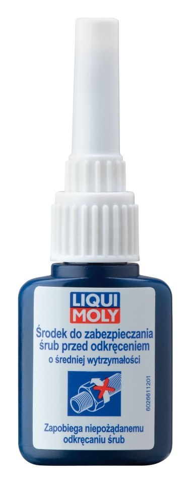 LIQUI MOLY ŚRODEK DO ZABEZPIECZANIA GWINTÓW PRZED ODKRĘCANIEM (KLEJ DO ŚRUB) NIEBIESKI ŚREDNI 0,01L (20) LIQUI MOLY ŚRODEK DO ZABEZPIECZANIA GWINTÓW PRZED ODKRĘCANIEM (KLEJ DO ŚRUB) NIEBIESKI ŚREDNI 0,01L (20)