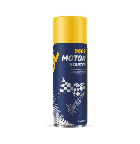 MANNOL MOTO STARTER (SAMOSTART - UŁATWIA ROZRUCH SILNIKA) SPRAY 450ML (9669) (12) MANNOL MOTO STARTER (SAMOSTART - UŁATWIA ROZRUCH SILNIKA) SPRAY 450ML (9669) (12)