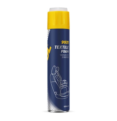 MANNOL TEXTILE FOAM - PIANKA DO CZYSZCZENIA TAPICERKI I TKANIN 650ML (9931) (24) MANNOL TEXTILE FOAM - PIANKA DO CZYSZCZENIA TAPICERKI I TKANIN 650ML (9931) (24)
