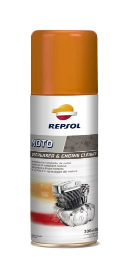 REPSOL ŚRODEK CZYSZCZĄCY DO SILNIKA MOTO DEGREASER AND ENGINE CLEANER 300ML (12) ZASTĄPIONY RPP9007ZPC)