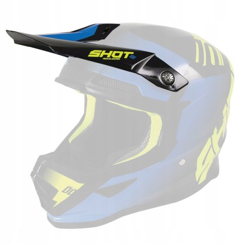 SHOT RACING WYPRZEDAŻ DASZEK DO KASKU FURIOUS TRUST BLACK BLUE NEON YELLOW KOLOR CZARNY/NIEBIESKI/ŻÓŁTY FLUO GLOSSY SHOT RACING WYPRZEDAŻ DASZEK DO KASKU FURIOUS TRUST BLACK BLUE NEON YELLOW KOLOR CZARNY/NIEBIESKI/ŻÓŁTY FLUO GLOSSY