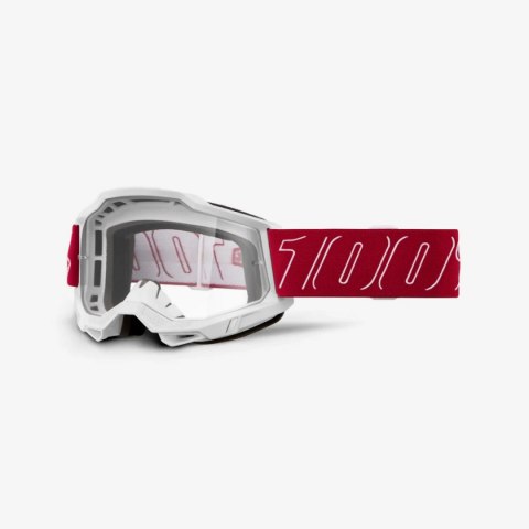 100 PROCENT GOGLE ACCURI 2 REDLINE - CLEAR LENS - KOLOR CZERWONY/BIAŁY SZYBKA PRZEŹROCZYSTA 100 PROCENT GOGLE ACCURI 2 REDLINE - CLEAR LENS - KOLOR CZERWONY/BIAŁY SZYBKA PRZEŹROCZYSTA